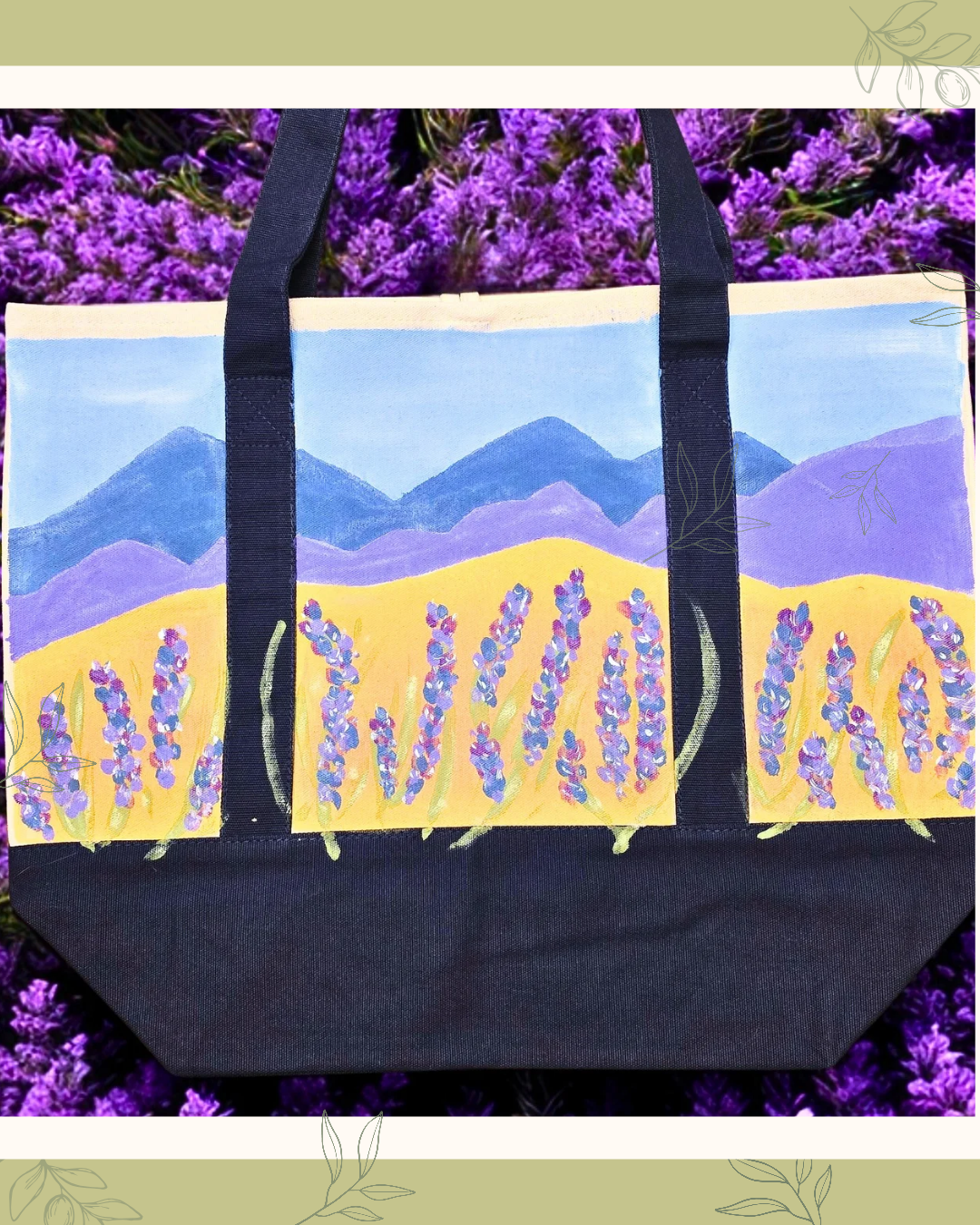 Mountain Escape Tote Bag 🏔️🎨Paint & Sip 3/8 at Simply Brewing