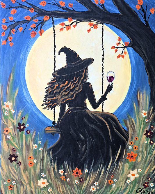 Moonlight & Merlot | Elevated Paint & Sip