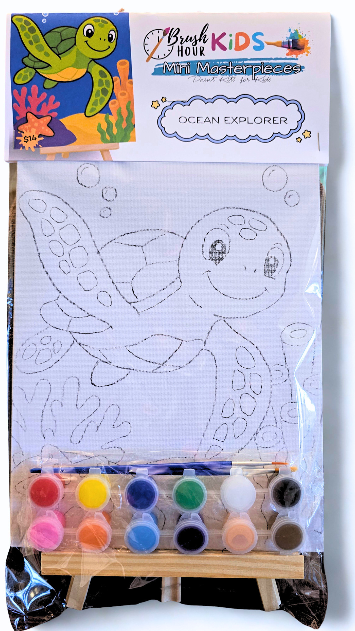 🎨Brush Hour Kids - Mini Masterpieces Kids Paint Kits